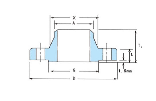 DN 50 DIN Carbon Steel Weld Neck Flange.jpg